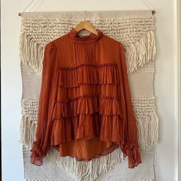 Adam Lippes Tops - Adam Lippes Tiered Ruffle Top